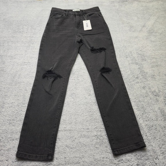 Re Generation by Celebrity Pink Jeans Womens 7/28 Black Denim Mindful Skinny - Picture 1 of 16